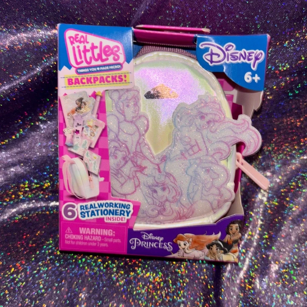 Real Littles Disney Princess Iridescent Mini Backpack